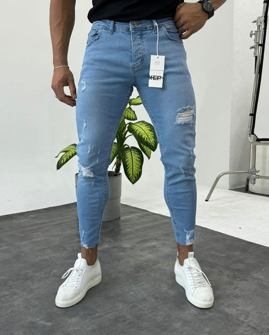 Blaue Slim Fit Jeans