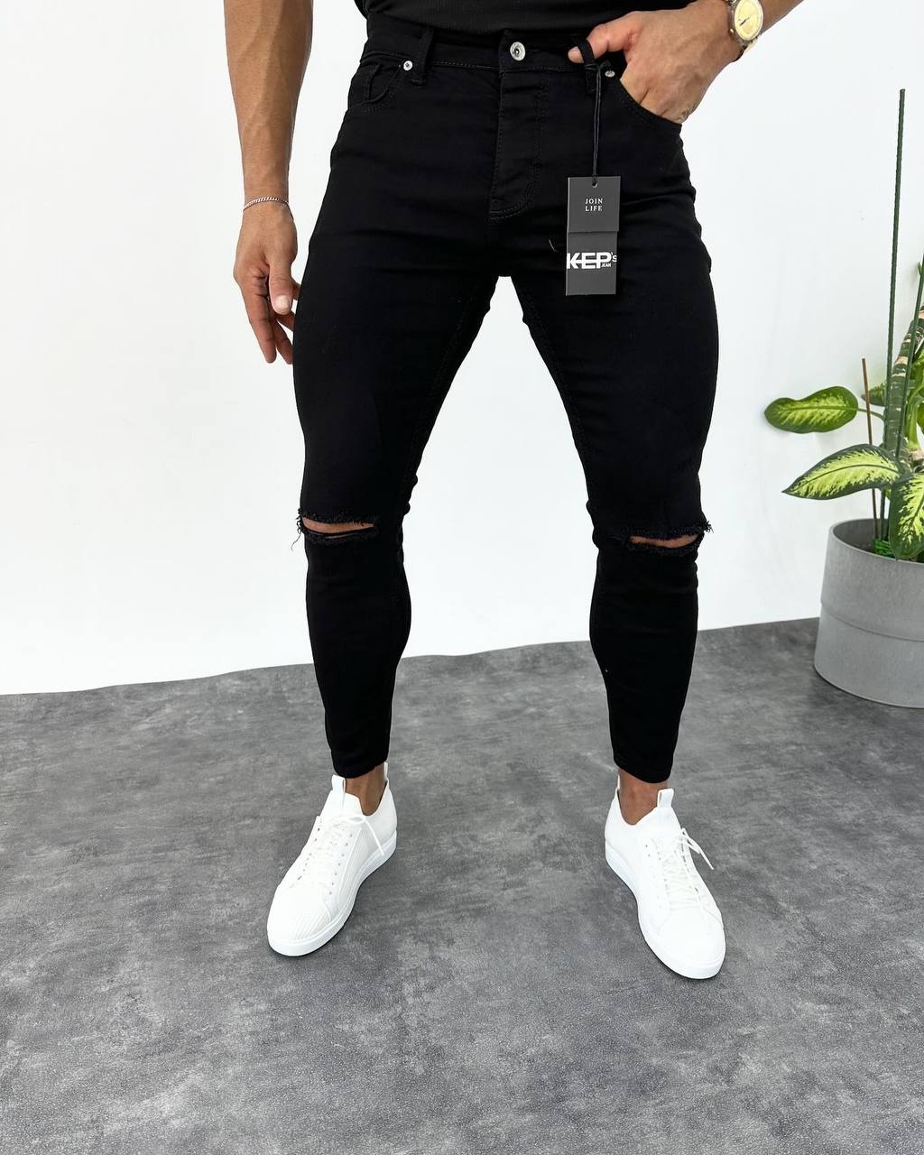 Schwarze Jeans