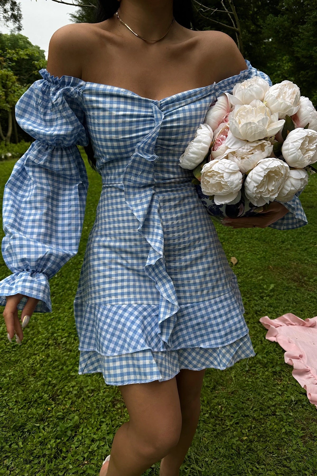 Jolanda Gingham-Kleid