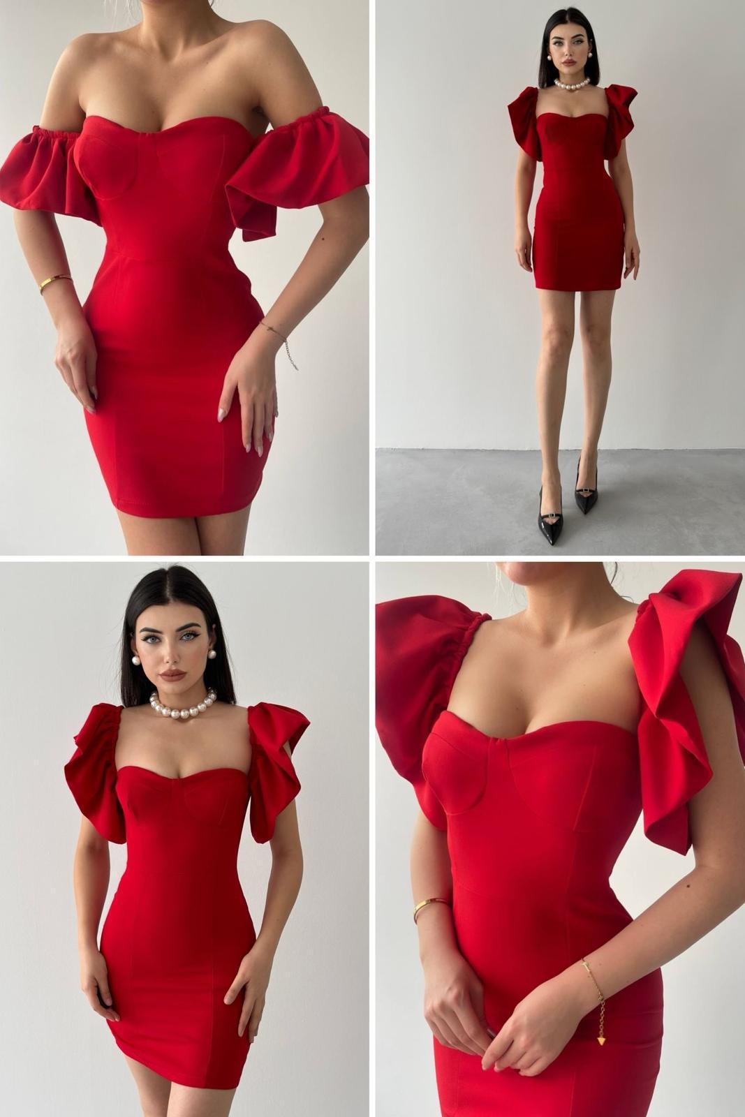 Minikleid Rot