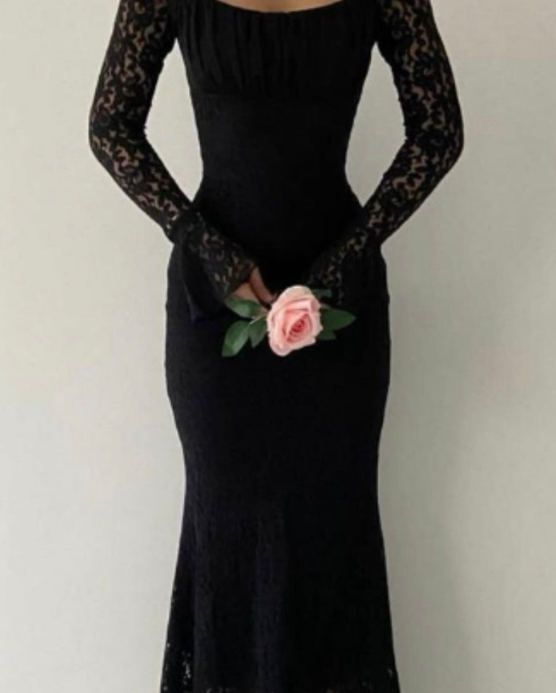 Spitzenkleid schwarz Vintage